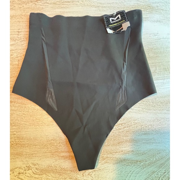 Maidenform Other - Maidenform Large High Waist Thong Women Black SES200 Extra Firm